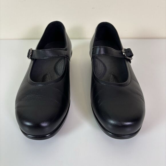 SAS Maria Mary Jane Shoes Women's 8WW Black Leather Tripad Comfort Footbed Wide - Picture 2 of 16